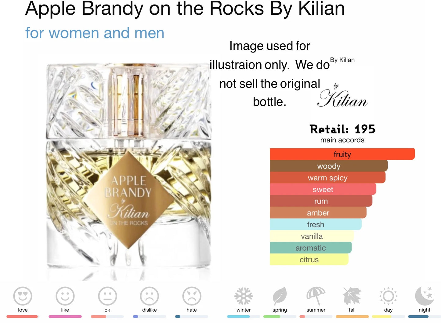 Kilian Apple Brandy on the Rocks